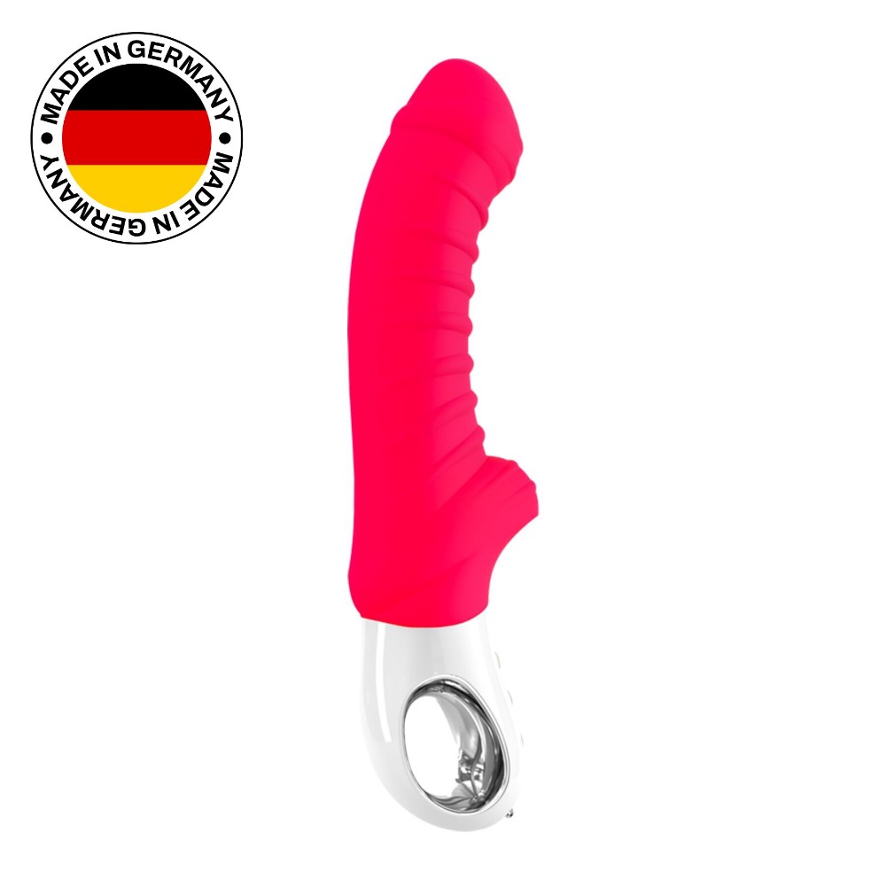 Вібратор для точки G Fun Factory TIGER india red, ребристий, підходить для анальної стимуляції - зображення 1