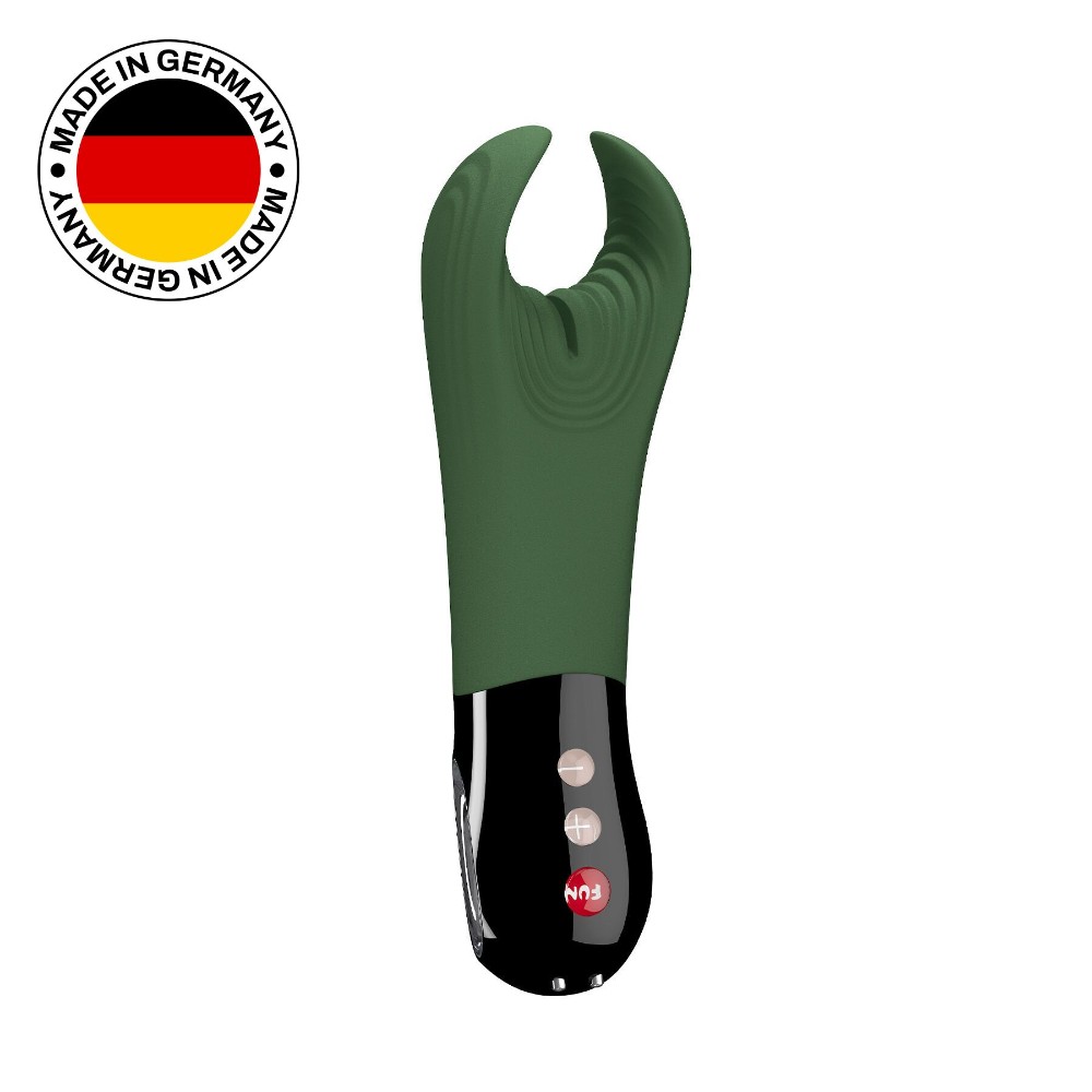 Вібратор для пеніса Fun Factory MANTA moss green/black, підходить для парних ігор - зображення 1