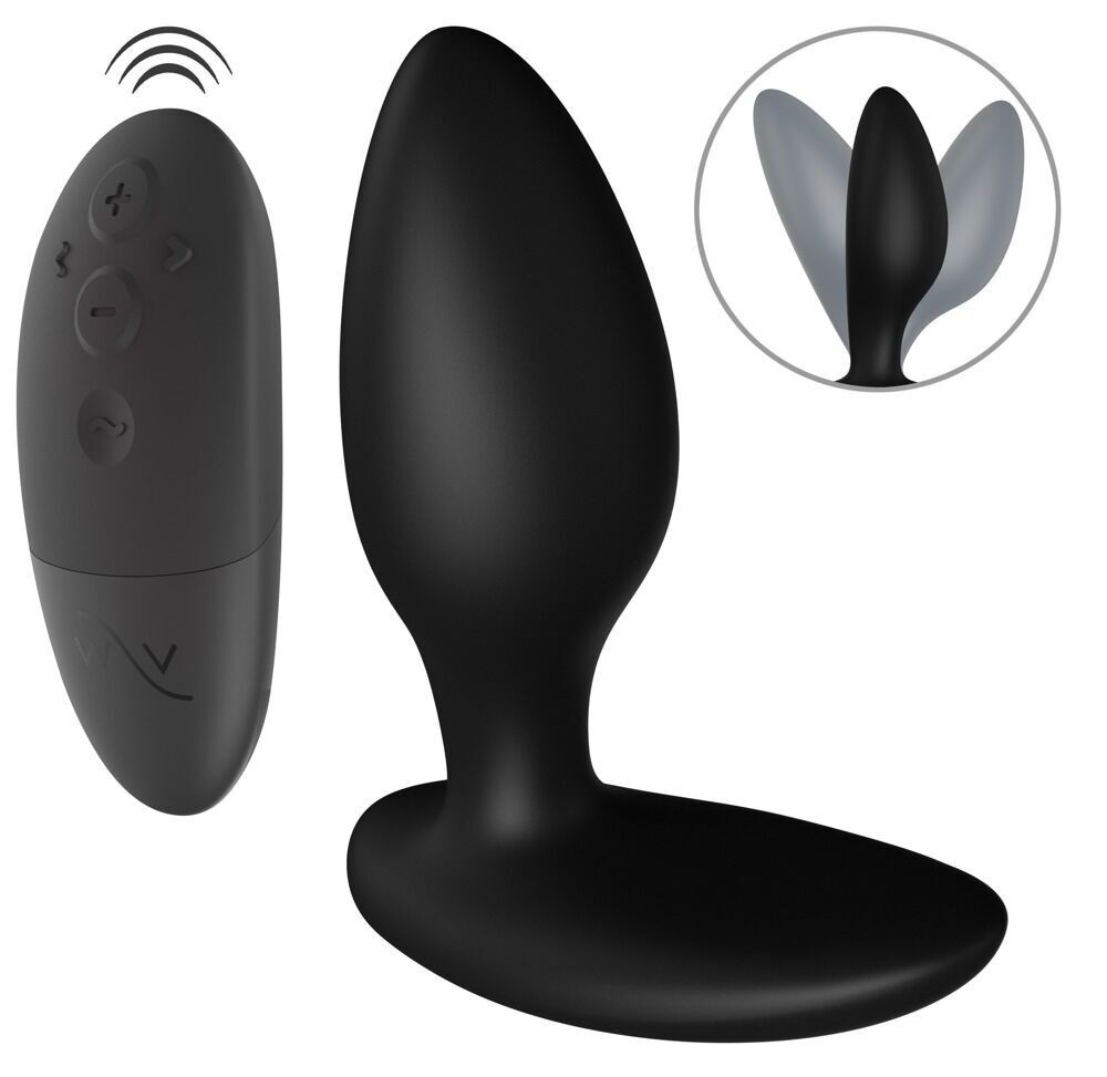 Анальна смарт-вібропробка We-Vibe Ditto+ Satin Black з пультом ДК - зображення 1
