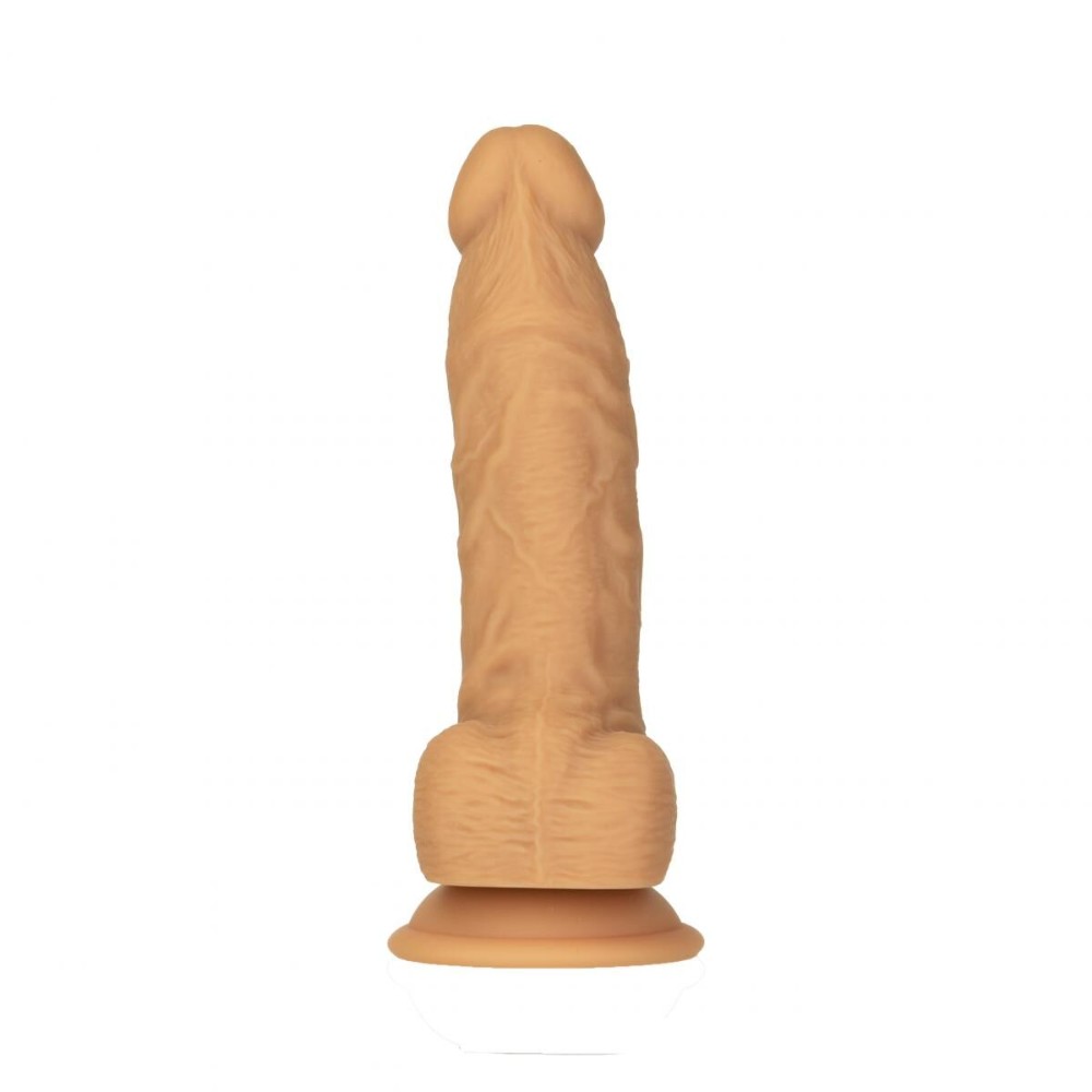 Фалоімітатор Naked Addiction - 8″ Silicone Dual Density Dildo Vanilla, віброкуля в подарунок - зображення 1