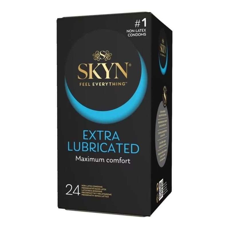 Безлатексні преміум-презервативи SKYN Extra Lubricated 24 шт, на 40 % більше змазки - зображення 1