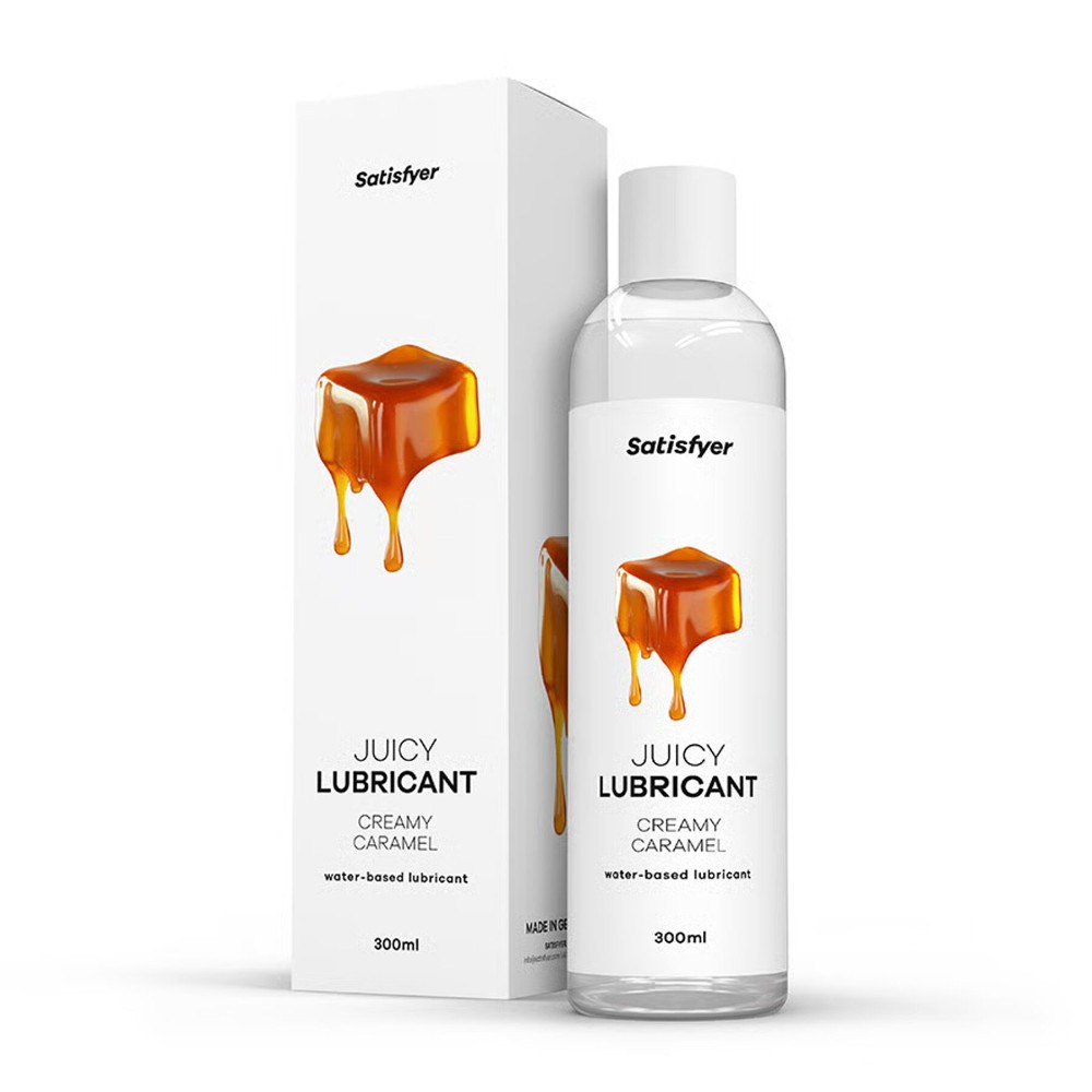 Лубрикант на водній основі Satisfyer Juicy Lubricant Creamy Caramel water based 300 мл - зображення 1