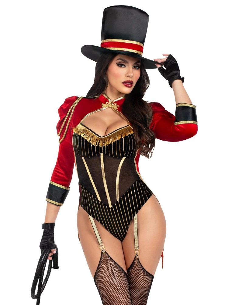 Костюм циркачки Leg Avenue Ravishing Ringmaster Bodysuit M - зображення 1