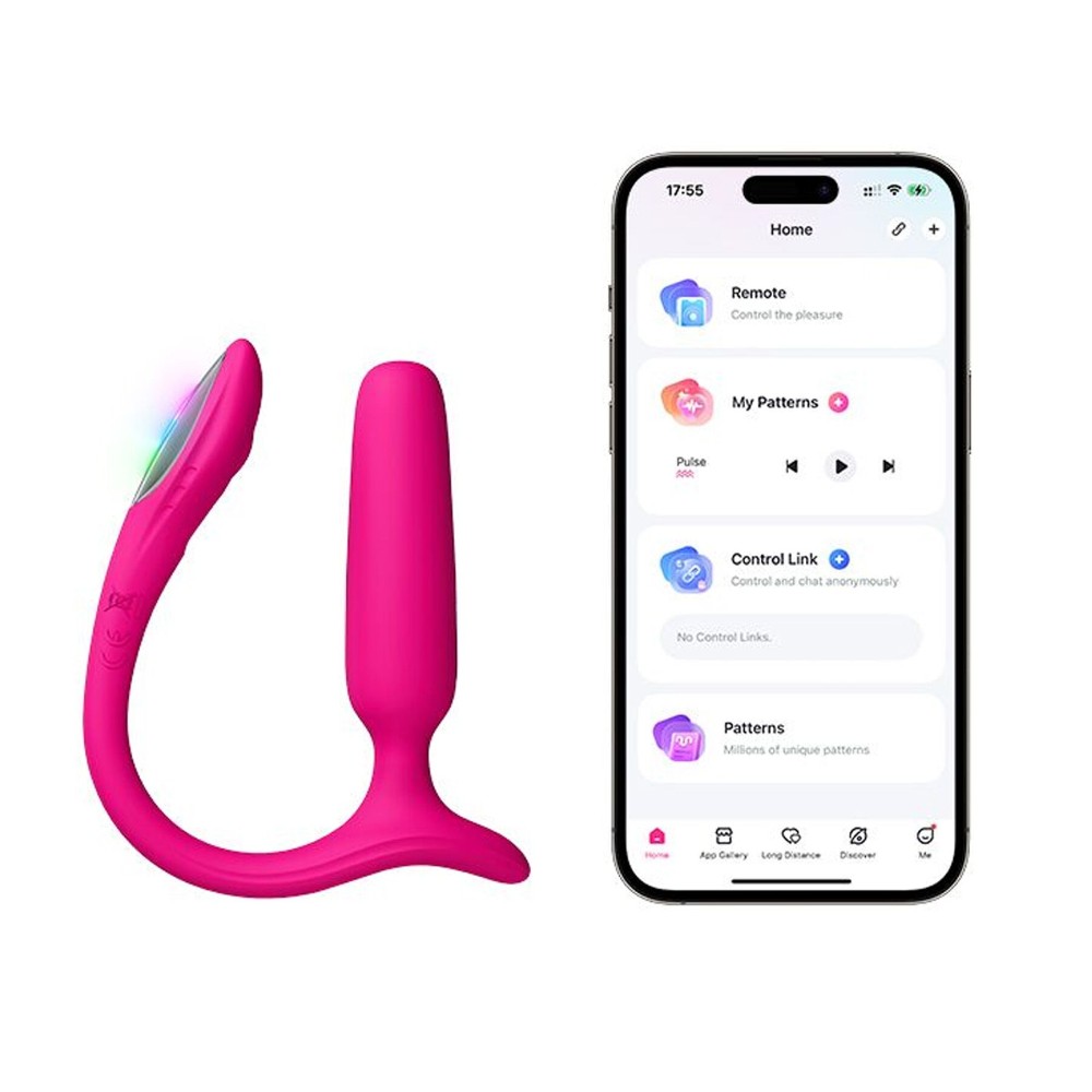 Анальна смарт-вібропробка Lovense Lush Anal, дуже потужна, LED-підсвічування - зображення 1