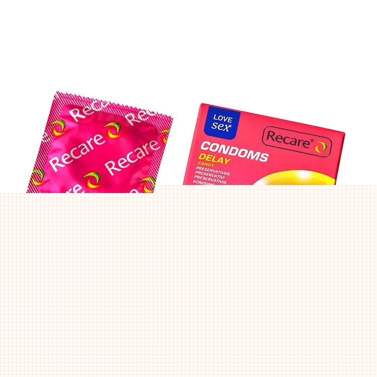 Презервативи Recare Delay Candy Condoms 3 шт, пролонгувальний ефект, цукерковий аромат - зображення 1