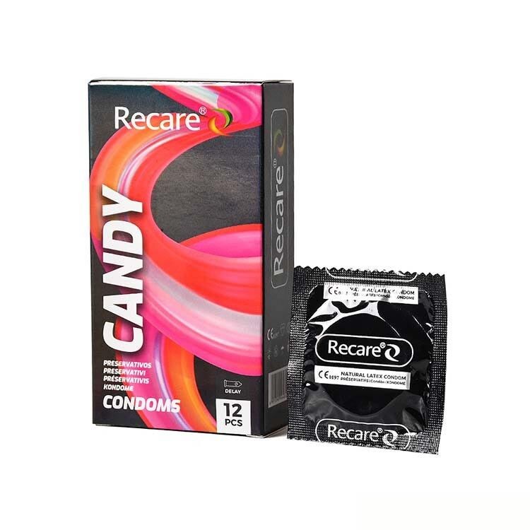 Презервативи Holographic Recare Delay Candy Condoms 12 шт, пролонгувальний ефект, цукерковий аромат - зображення 1
