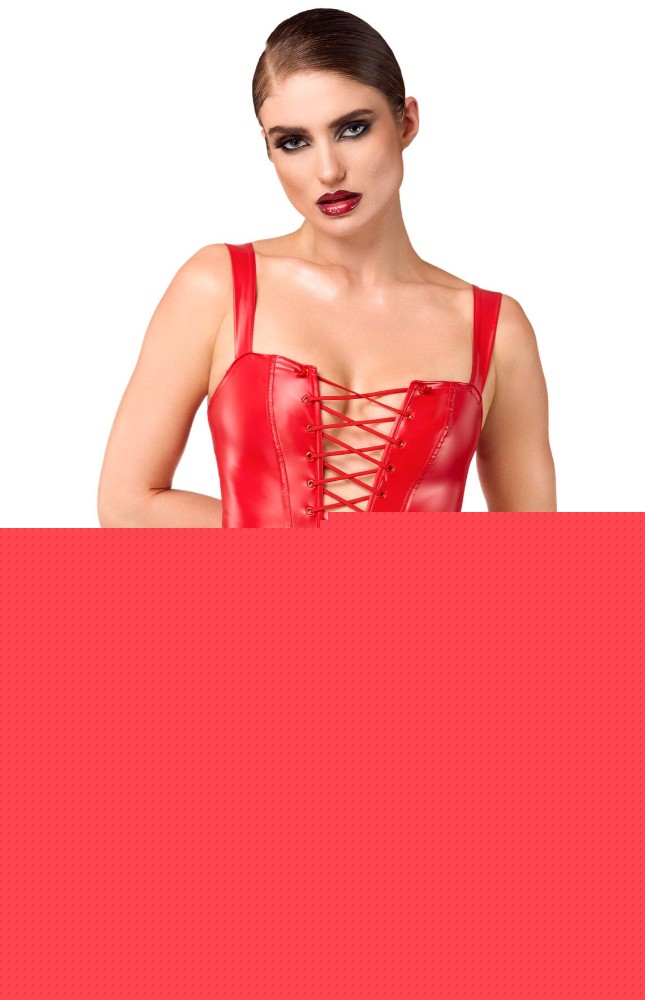 Сукня Noir Handmade F364 Bombshell Lace-Up Mini Dress Red M - зображення 1