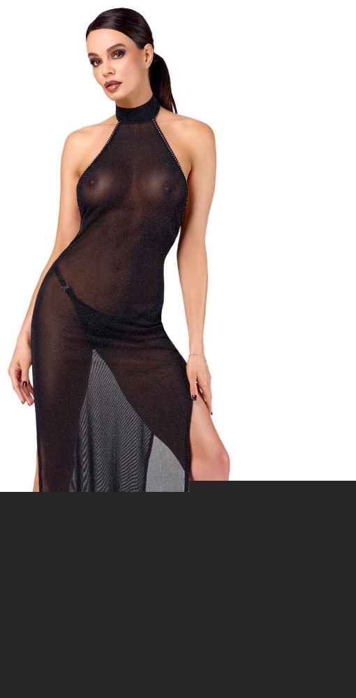 Сукня Noir Handmade F372 Onyx Twin-slit Long dress XS - зображення 1