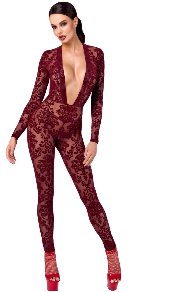 Бодістокінг Noir Handmade F382 Kink Royal Catsuit XL - зображення 1