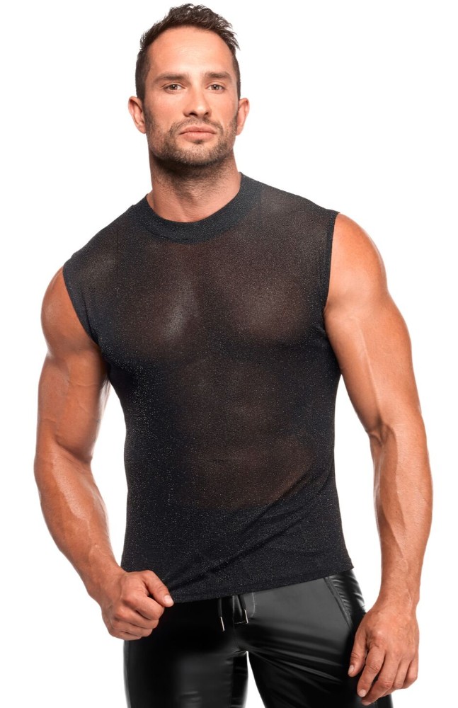 Чоловіча футболка Noir Handmade H083 Onyx skin tank XXL - зображення 1