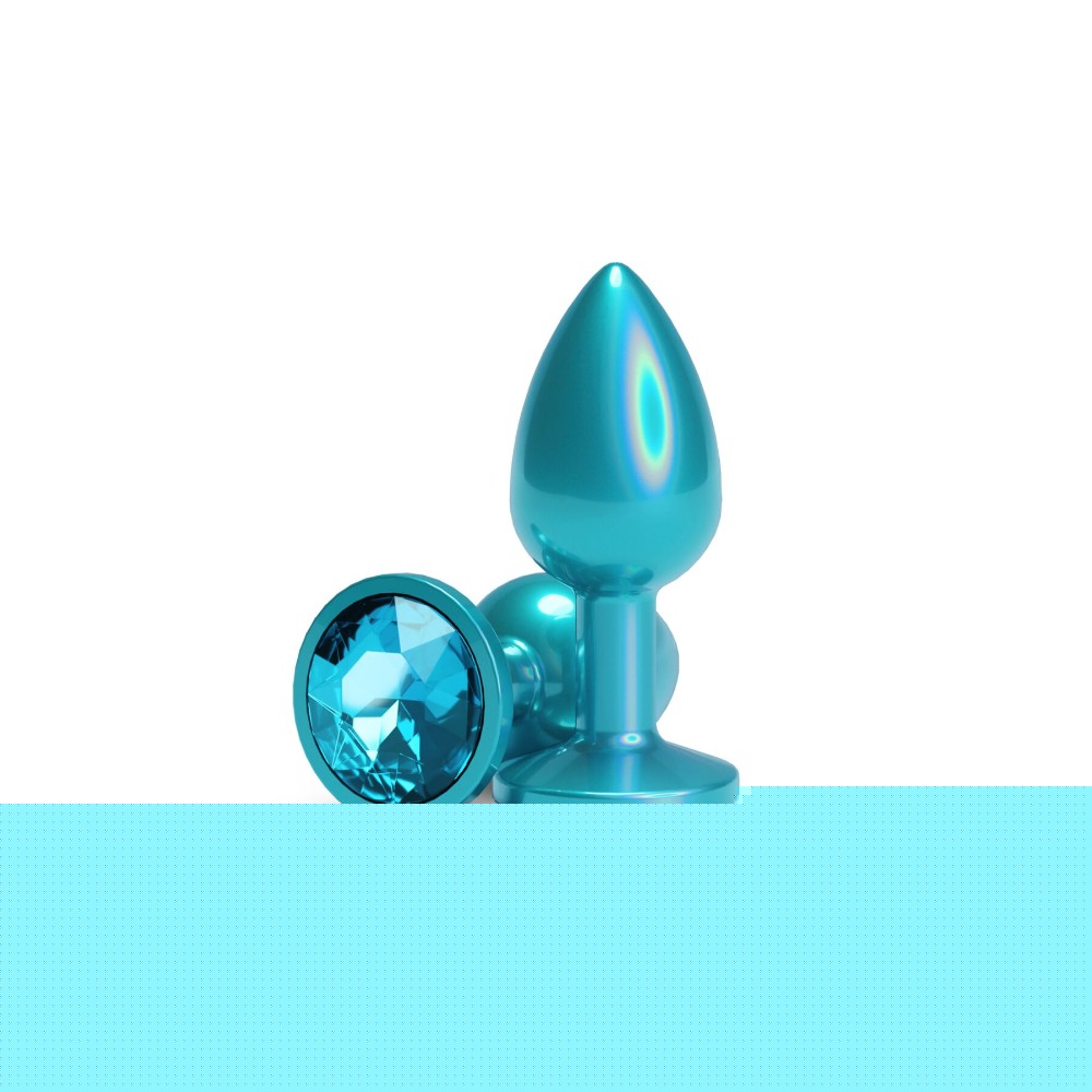 Анальна пробка NS Novelties Rear Assets - Iridescent Teal - Small - Teal - зображення 1