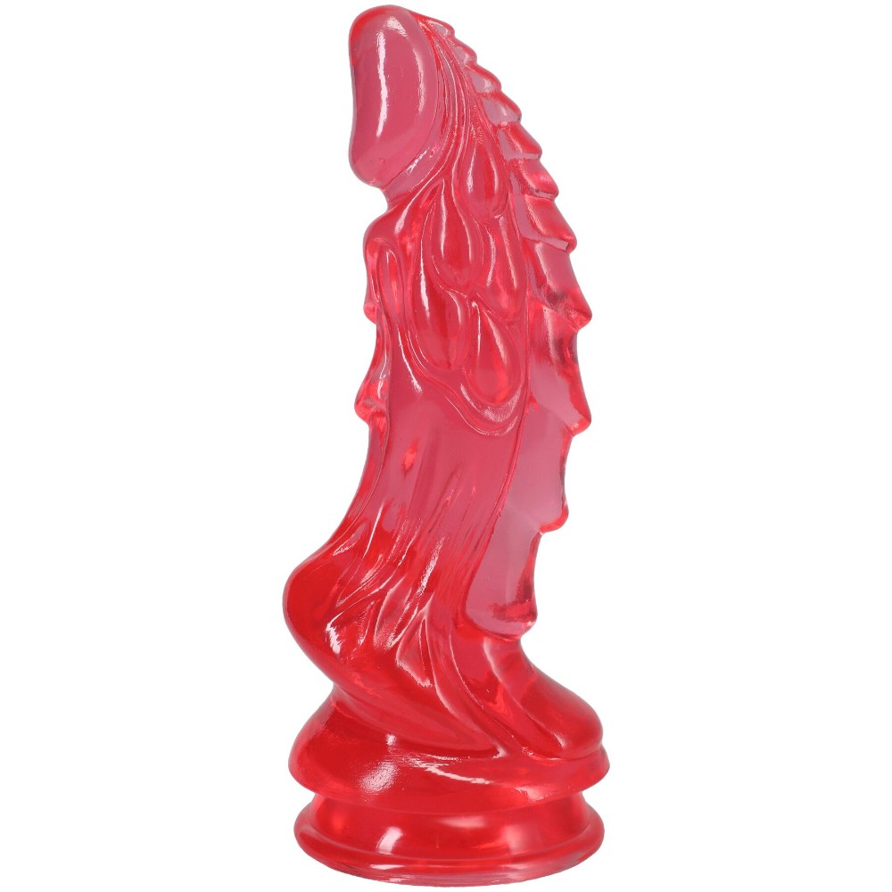 Фентезійний фалоімітатор Doc Johnson Crystal Jellies - Invader Dong 8.5 Inch - Pink - зображення 1