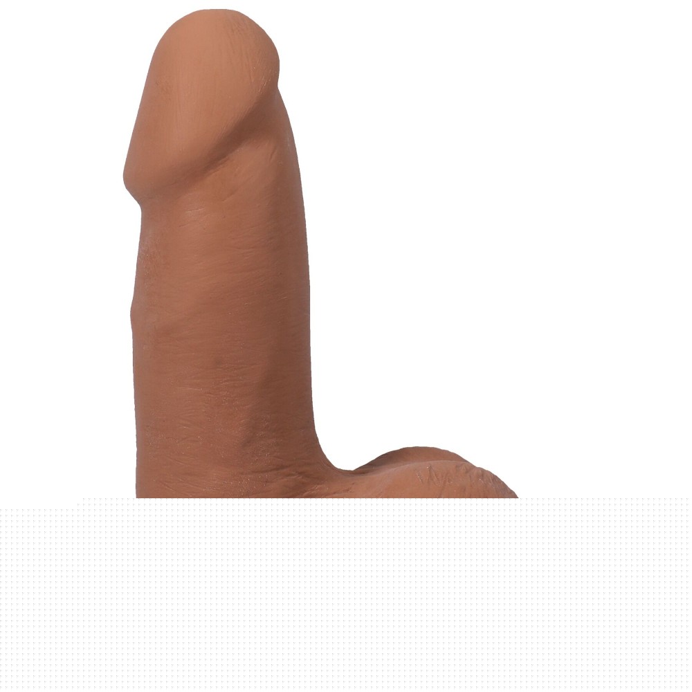 Фалоімітатор Doc Johnson The Realistic Cock ULTRASKYN - 5 Inch with Balls Caramel - зображення 1