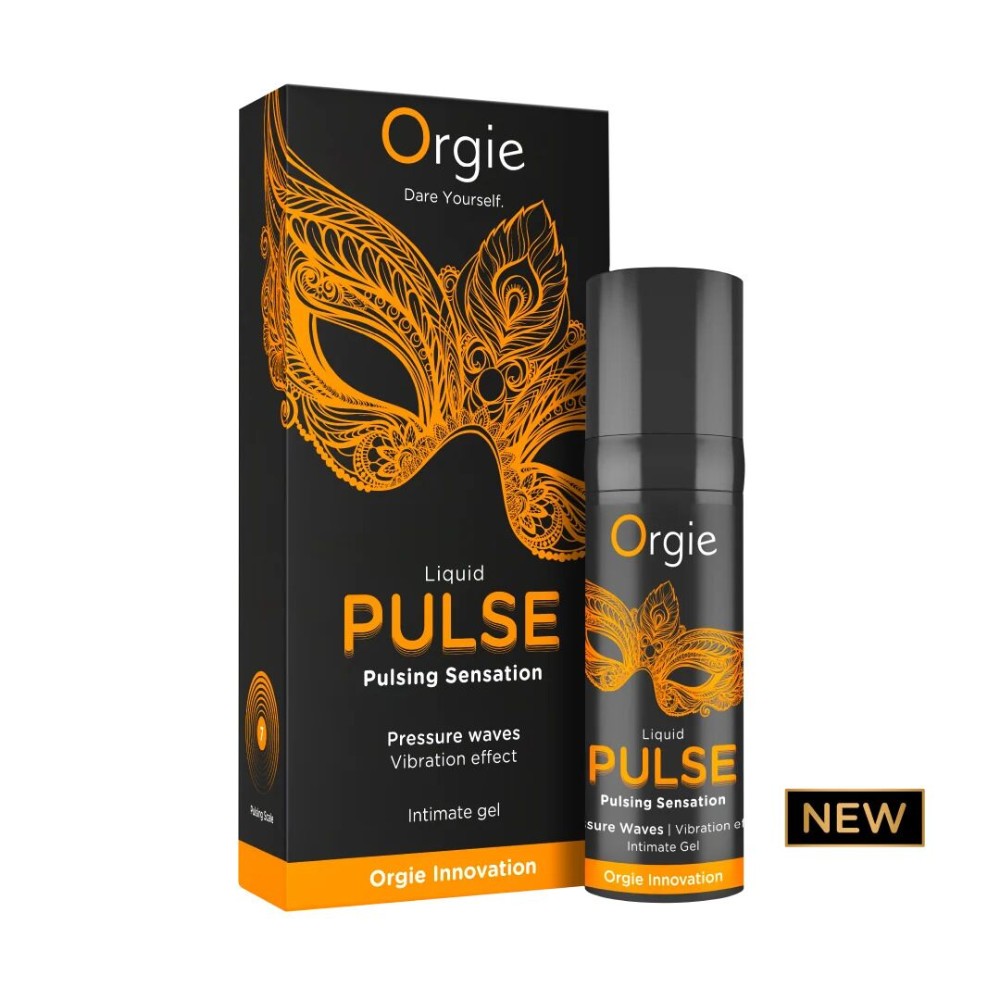 Смоктайзер для клітора Orgie Liquid Pulse 15 мл, вкус Ice Caramel, гель з ефектом посмоктування - зображення 1