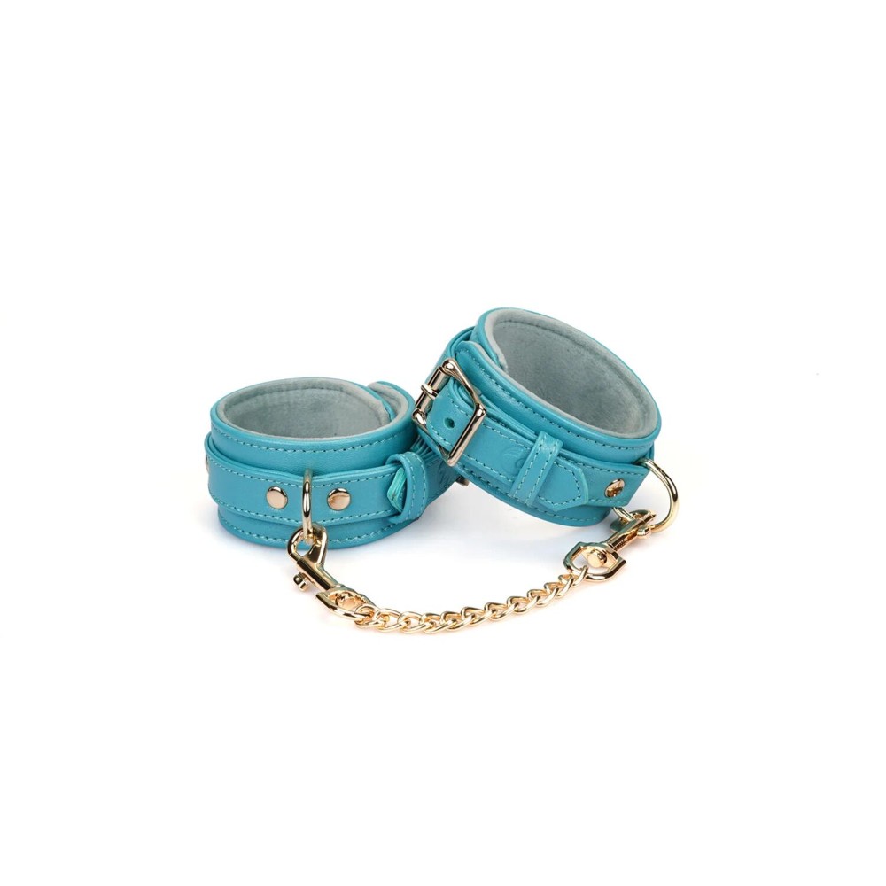 Поножі Liebe Seele Blue Lamb Leather Ankle Cuffs with Velvet Lining - зображення 1