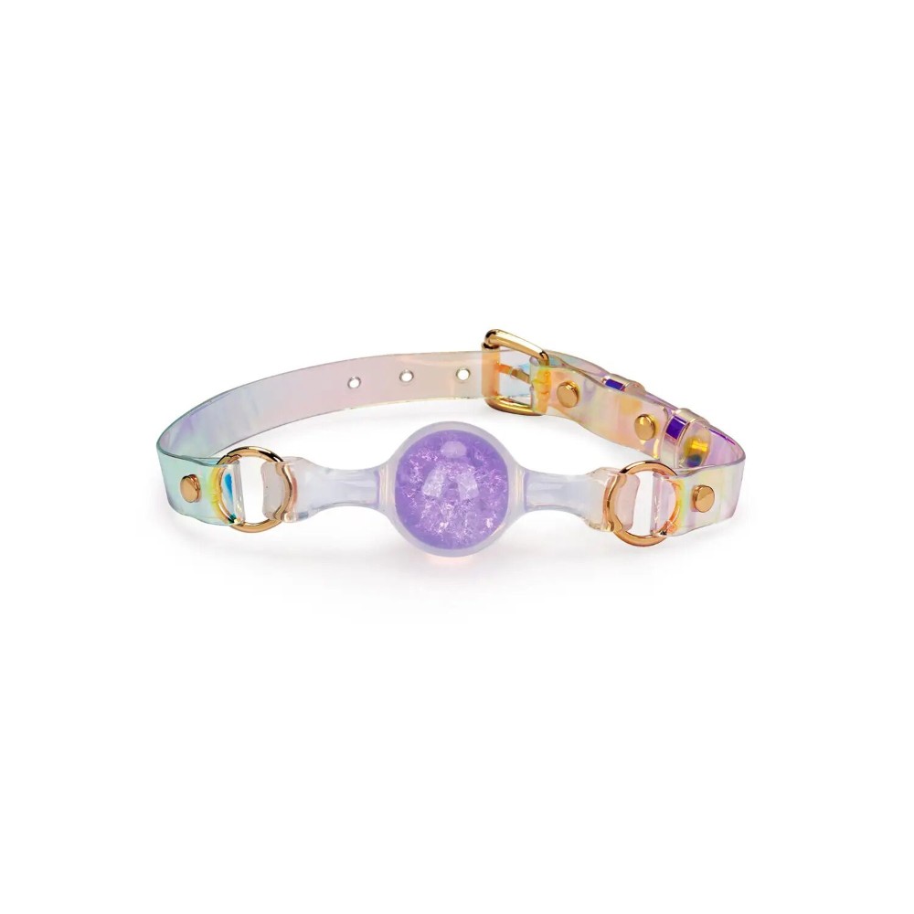 Кляп Liebe Seele Crystal Ball Gag - Purple (Small Ball) - зображення 1