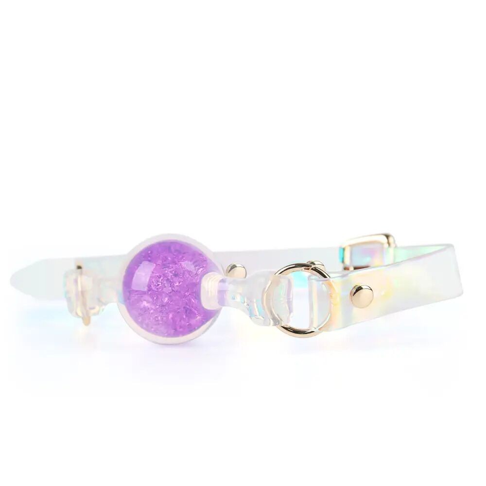 Кляп Liebe Seele Crystal Ball Gag - Purple (Large Ball) - зображення 1
