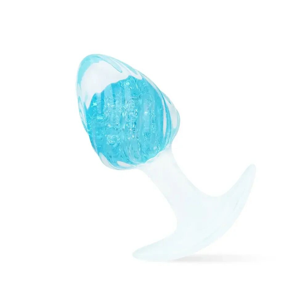 Анальна пробка Liebe Seele Icecream-shaped Crystal Anal Plug - Blue Medium - зображення 1