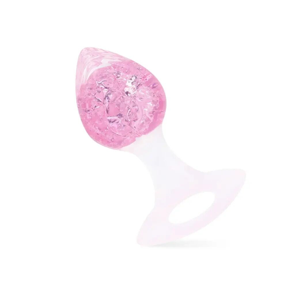 Анальна пробка Liebe Seele Heart-shaped Crystal Anal Plug - Pink Medium - зображення 1