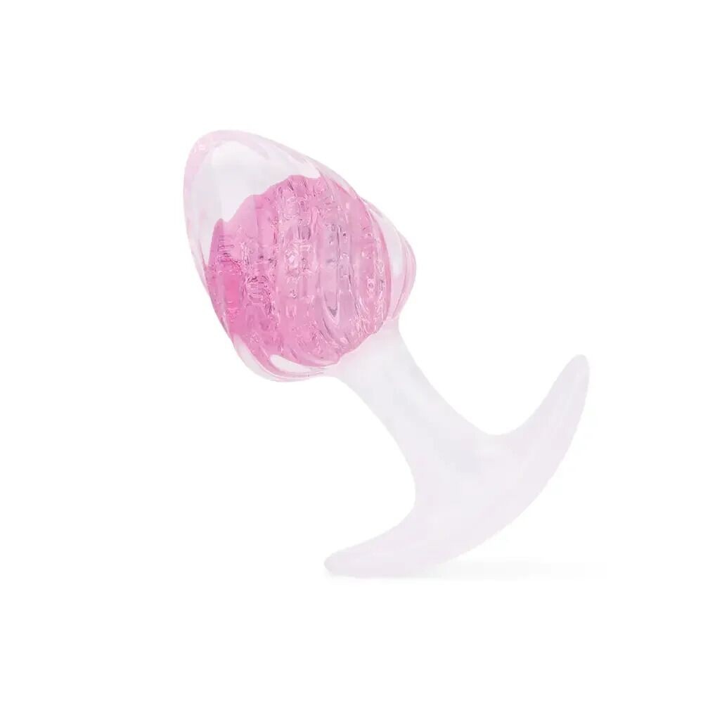 Анальна пробка Liebe Seele Icecream-shaped Crystal Anal Plug - Pink Medium - зображення 1