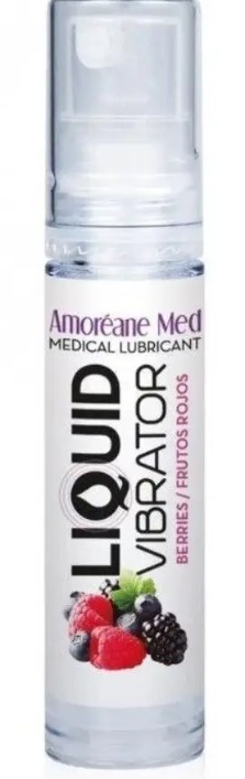 Стимулирующий лубрикант от Amoreane Med: Liquid vibrator - Berries ( жидкий вибратор ), 10 ml - зображення 1