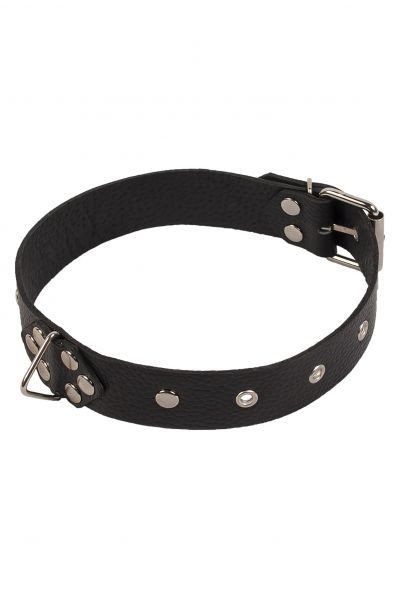 Ошейник Leather Restraints Collar, Black кожа - зображення 1