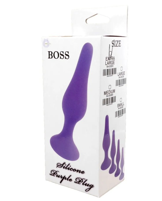 Анальный плаг Silicone Plug Purple - Small - зображення 1
