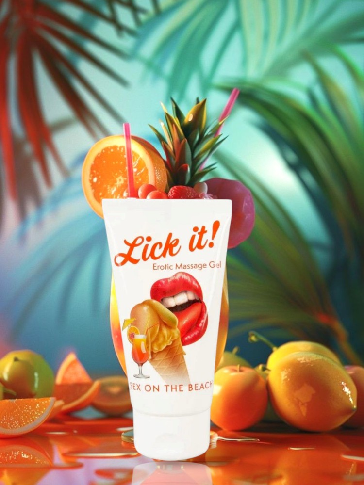 Оральная смазка Lick It! Sex on the Beach 50 мл (веганская) - зображення 1