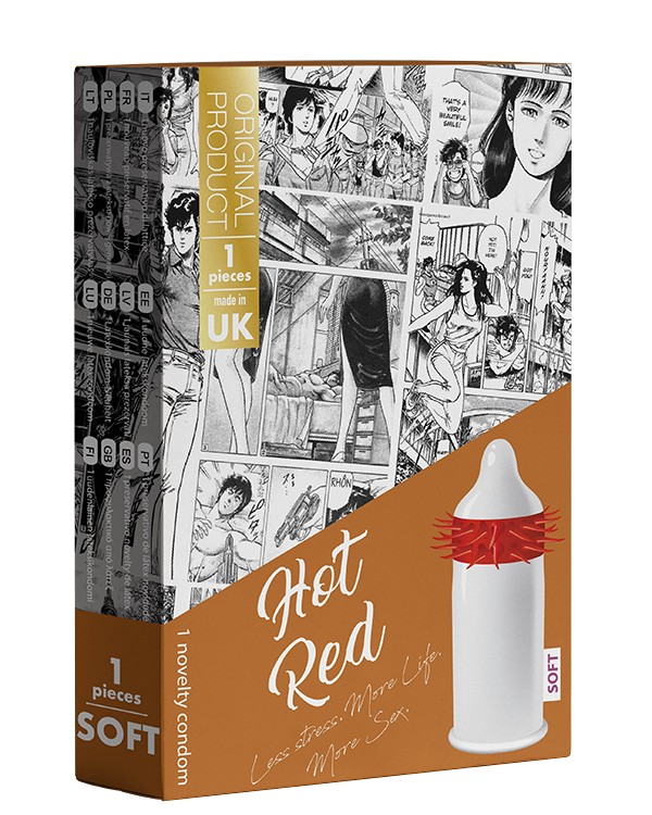 Презервативы EGZO Hot Red (упаковка 1 шт) - зображення 1