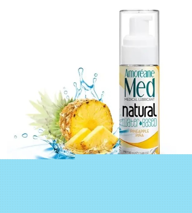 Гель-любрикант AM. Pineapple Water Based Lubricant с фитопланктоном, 50 мл - зображення 1