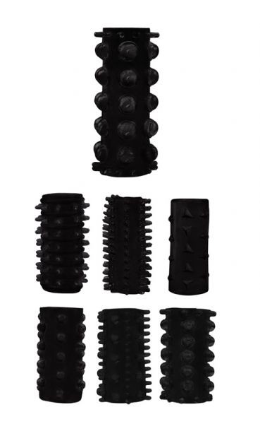 Набор насадок Penis Sleeve Kits-Black - зображення 1