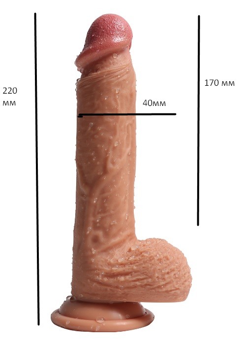Фаллоимитатор "Dean`s  penis", мулат - зображення 1