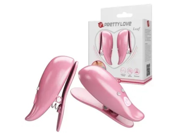 Вибростимуляторы для сосков Pretty Love - Leaf, 10 vibration functions, BI-300036 - зображення 1