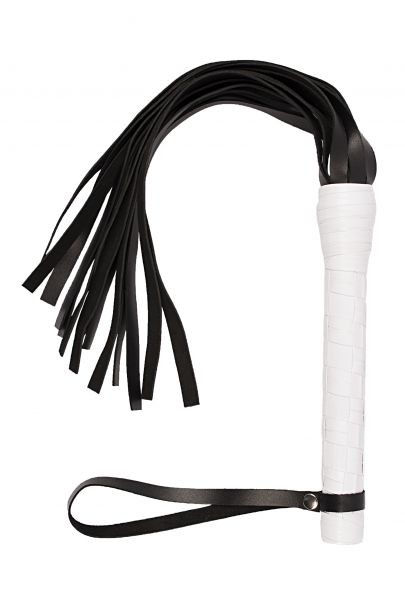 Флогер VIP Leather Flogger, White - зображення 1