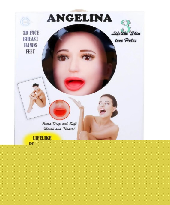 Надувна лялька BOYS of TOYS - ANGELINA 3D із вставкою з кібершкіри та вібростимуляцією - зображення 1