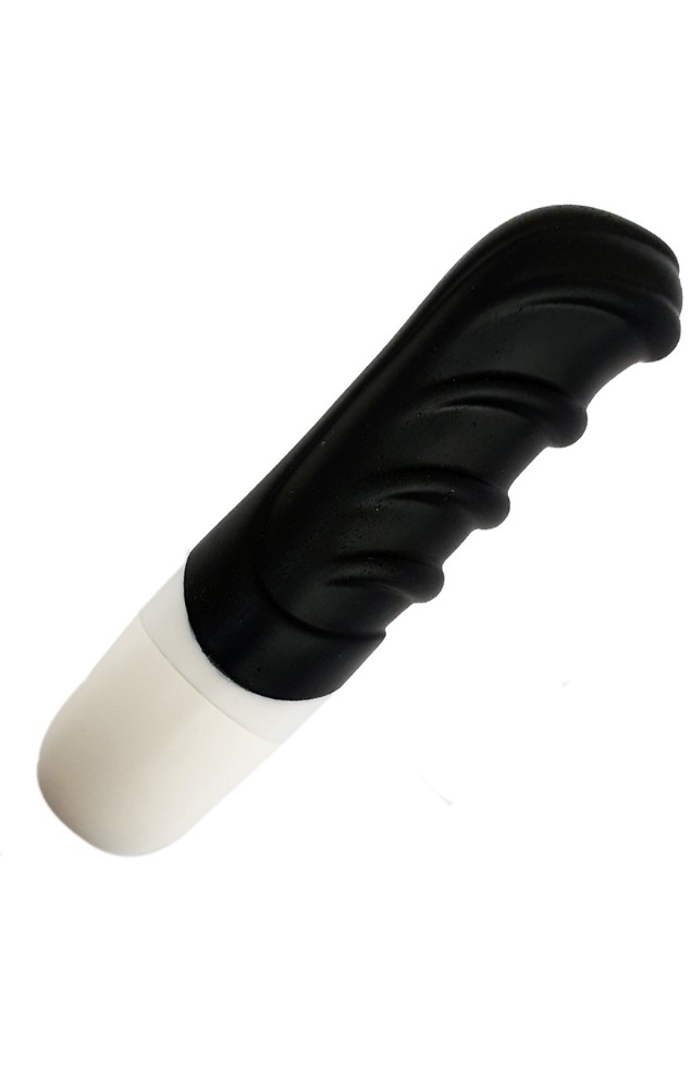 Вибратор мини с выраженным рельефом в виде складочек AMOR VIBRATOR RAMBO Black (Приложение НЕ Функционирует!) - зображення 1