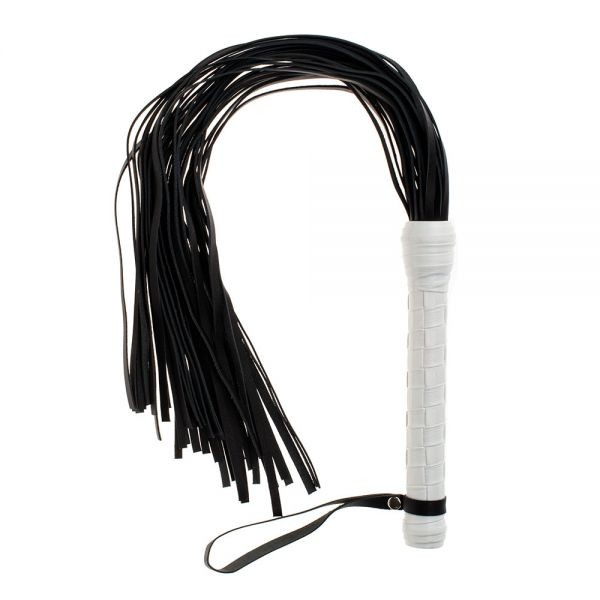 Флогер Premium Leather Flogger, White кожа - зображення 1
