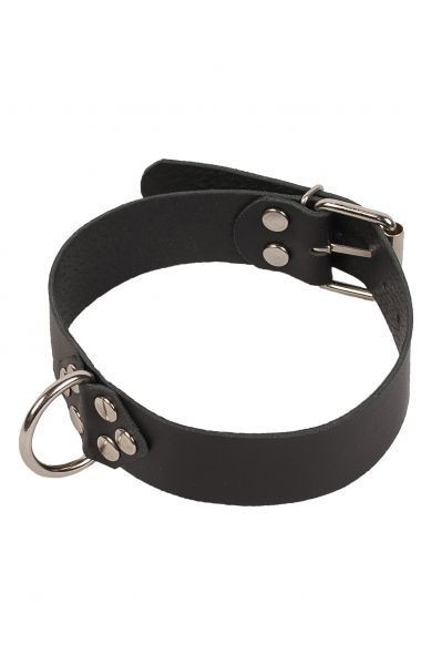 Ошейник Leather Collar, Black - зображення 1