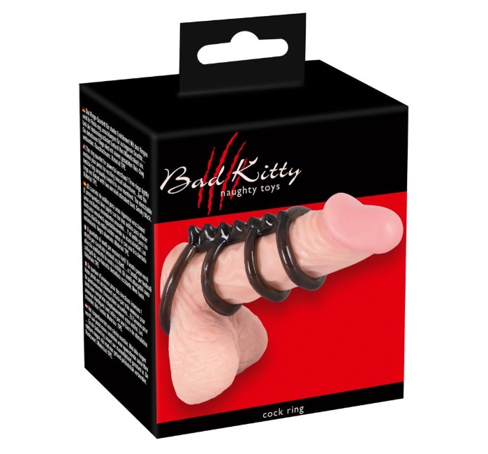 Насадка из четырех колец Bad Kitty Cock4 rings - зображення 1