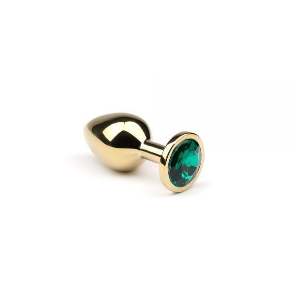 Анальная пробка,Gold Emerald, S - зображення 1