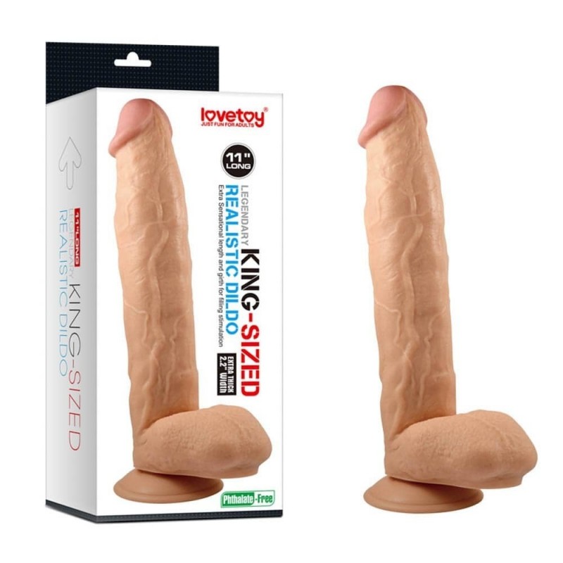 Королевский фаллоимитатор Legendary King Sized Realistic Dildo 11 - зображення 1