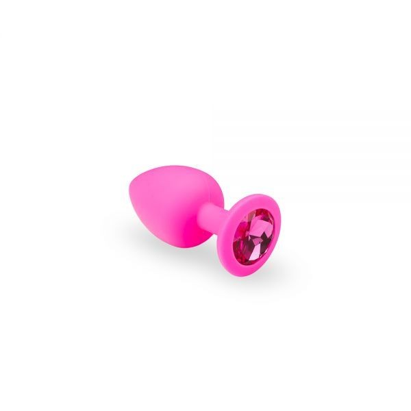 Анальная пробка Soft Silicone Pink Silicone Pink-Rhodolite, S - зображення 1