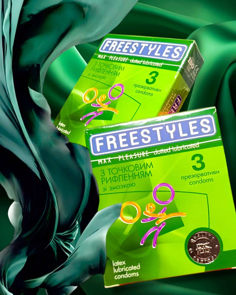 Презервативы FREESTYLES №3 Max Pleasure точечные - зображення 1