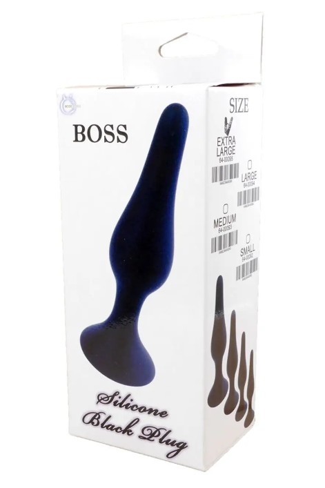 Анальный плаг Silicone Plug Black - Large - зображення 1