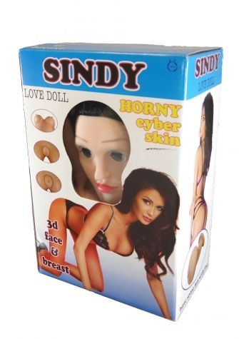 Надувная кукла " SINDY 3D " с вставкой из киберкожи и вибростимуляцией - зображення 1