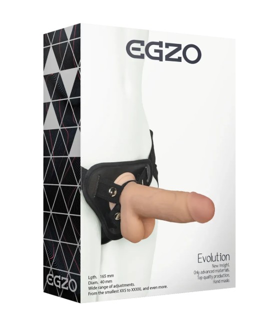 Страпон женский EGZO Evolution STR006 ( 16,5 см х 4 см ) - зображення 1