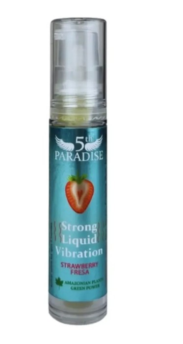 Стимулирующий гель (жидкий вибратор) 5th PARADISE Strong Liquid Vibration - Strawberry, 10 ml - зображення 1