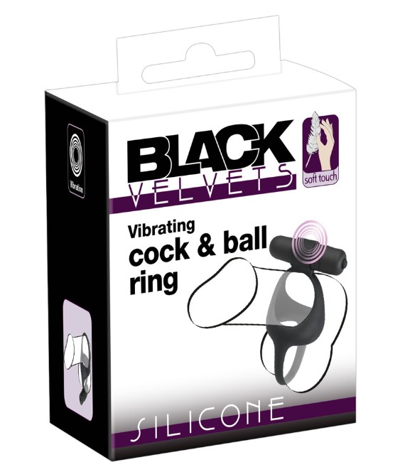Эрекционное кольцо с вибрацией Vibrating cock & ball ring - зображення 1