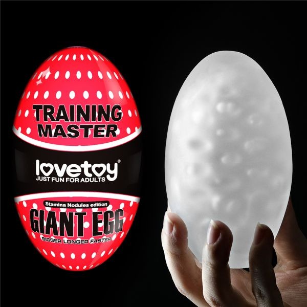 Мастурбатор LoveToy Master Giant Egg Masturbator Red без вибрации - зображення 1