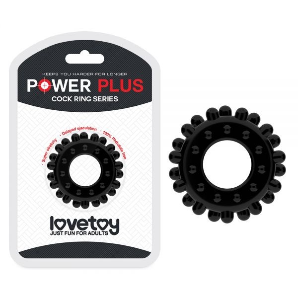 Эрекционное кольцо усиленная стимуляция POWER PLUS Cockring без вибрации - зображення 1